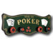 Hand-Carved Poker Coat Rack