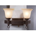 Americana Two Light Bath Vanity in Tawny Port