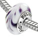 Pacific 925 Murano Plum It Up Glass Bead