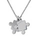 Stainless Steel Puzzle Piece Necklace