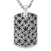 Stainless Steel Antiqued Medieval Dog Tag Necklace