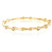 Elya Designs Silvertone Crystal Accent Bangle Bracelet