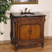 36" Woodbridge Sink Vanity in Antique Brown Finish