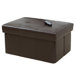 Tufted Leather Ottoman
