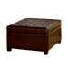 Fiona Tufted Leather Storage Ottoman