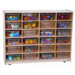Twenty Four Large Tray Storage Unit with Clear Trays