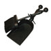 2 Piece Cast Iron Fireplace Tool Set