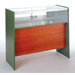 Elevated Quarter-Vision Jewelry Case with Wood Sides and Standard Finishes
