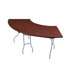 EV Series Serpentine Folding Table with Vinyl Edge
