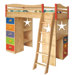 Cowboy Twin Loft Bed with Desk and Storage
