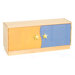 Star Rocket Two Door Storage Unit in Chocolate