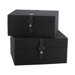 Nested Charcoal Felt Box (Set of 2)