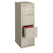 22" D Four-Drawer Turtle Vertical Filing Cabinet