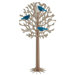 Small Leaf Tree with 3 Mini Blue Birds