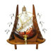 7" Sail Carafe Set with Tap and 6 Shot Glasses