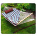 Cotton Rope Hammock with Stand, Quilted Pad and Pillow