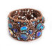 Jelly Bean Peacock Blues Bracelet