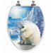 3D Series Elongated Polar Bear Toilet Seat