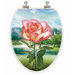 3D Vario Scenario Series Elongated Rose Toilet Seat