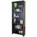 Tribeca Loft Black Office Collection 84" Bookcase in Distressed Painted Black