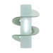 Solune One Light Wall Sconce in Satin Nickel with Double Twist
