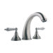 Double Handle Deck Mount Roman Tub Faucet Trim with Lever Handle