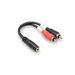 3.5mm TRSF to Dual RCAM Stereo Breakout Cable