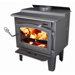 Defender Wood Stove with Blower and Ash Drawer