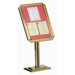 Single Pedestal Ornamental Sign and Poster Stand
