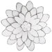 Large Flower Design Metal Art