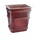 Grid Mahogany Waste Basket with Insert
