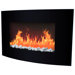 Wall Mounted Arched Glass Electric Fireplace