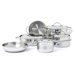 Gourmet 3-Ply Stainless Steel 10-Piece Cookware Set
