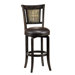 Camille Black Swivel Counter Stool