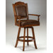 Nassau Swivel Leather Game Bar Stool