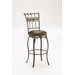 Lakeview 30" Swivel Barstool with Diamond Motif in Brown