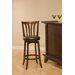 Savana Swivel Bar Stool in Cherry
