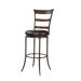 Cameron Ladder Back Swivel Counter Stool in Distressed Chestnut Brown