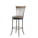 Charleston Spindle Back Swivel Counter Stool in Distressed Desert Tan