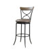 Charleston X-Back Swivel Counter Stool in Distressed Desert Tan