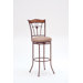 Ryland Swivel Stool in Distressed Brown Cherry