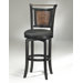 Norwood 26.5" Swivel Counter Stool in Black