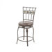 Lakeview 24" Counter Stool with Diamond Motif in Brown