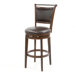 Calais Swivel Bar Stool in Brown Cherry