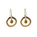 Organic Circle Diamond Drop Earring