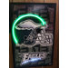 Football Helmet Neon LED Poster