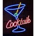 Cocktails and Martini Neon Sign