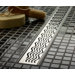 46.7" Wavy Bathroom Linear Shower Drain