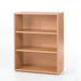 Pierce Office Three Shelf Bookcase in Beech