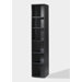 Fairfax Tall Narrow Bookcase in Black Woodgrain